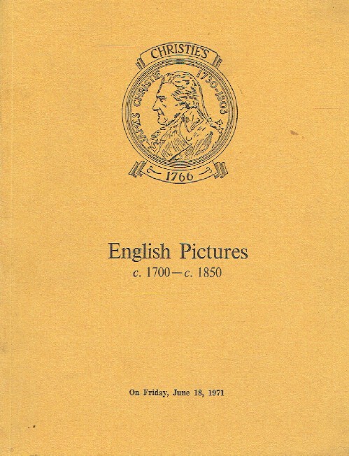 Christies June 1971 English Pictures (1700-1850)