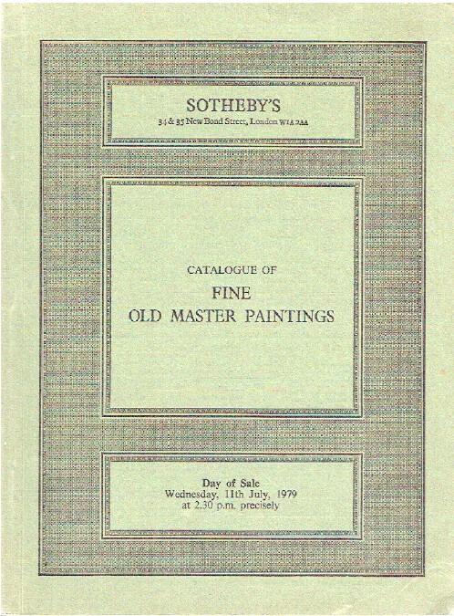 Sothebys July 1979 Fine Old Master Paintings