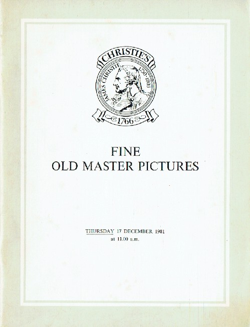 Christies December 1981 Fine Old Master Pictures