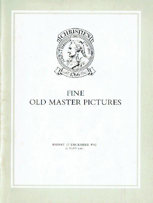 Christies December 1982 Fine Old Master Pictures