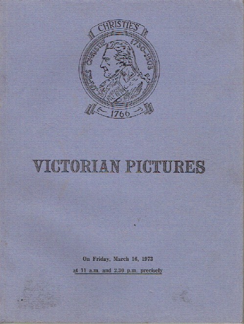 Christies March 1973 Victorian Pictures