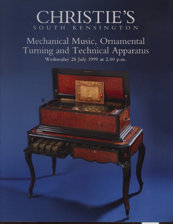 Christies 1999 Mechanical Music, Ornamental Turning & Apparatus (Digital only)