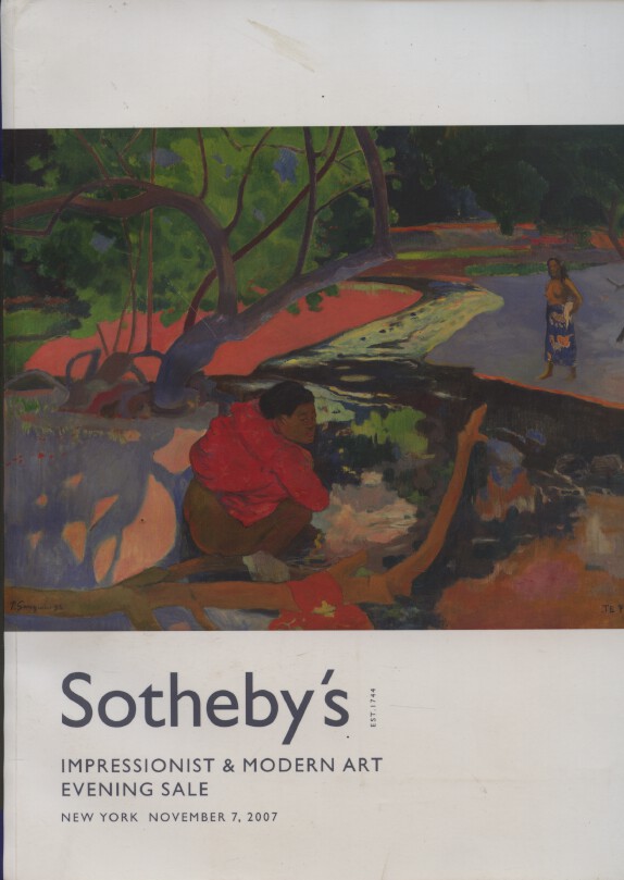 Sothebys 2007 Impressionist and Modern Art