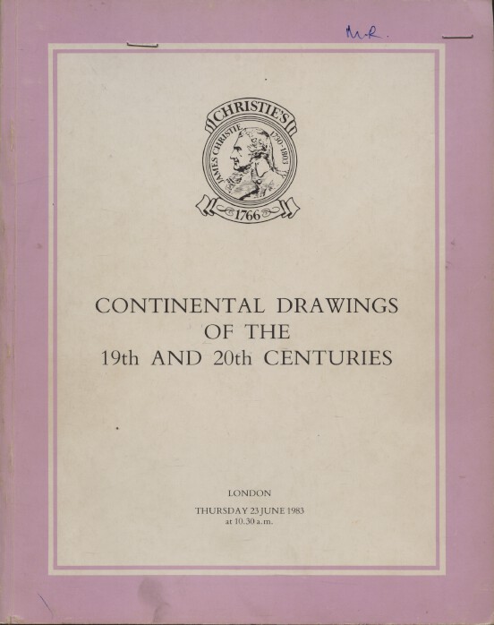 Christies1983 Continental Drawings of the 19th & 20th Centuries (Digital only)