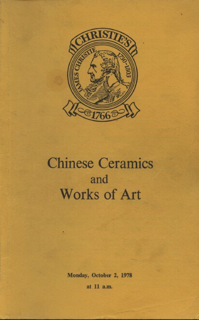 Christies October 1978 Chinese Ceramics and Works of Art