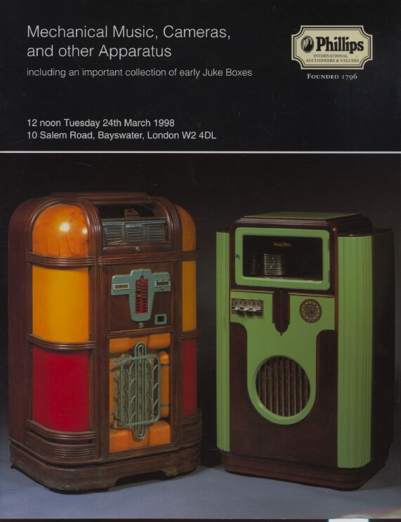 Phillips 1998 Mechanical Music, Cameras, and other Apparatus